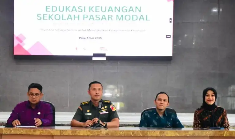 Pembukaan Sekolah Pasar Modal yang diikuti prajurit Korem 132/Tadulako di Makorem, Kamis (3/7/2025). (Foto: Penrem 132/Tdl)
