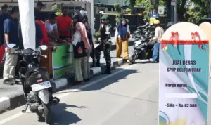 Korem 132/Tdl dan Bulog Gelar Penjualan Beras Murah Rp62.500 per 5 Kg