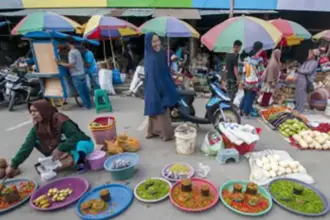 Potret Pasar Inpres Manonda, Palu, Sulawesi Tengah. (©bmzIMAGES/basri marzuki)