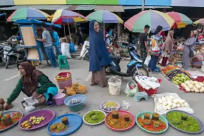 Potret Pasar Inpres Manonda, Palu, Sulawesi Tengah. (©bmzIMAGES/basri marzuki)