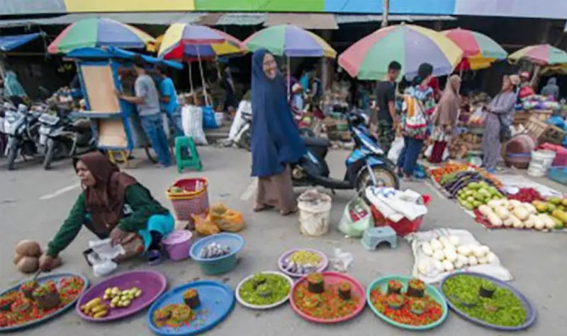Potret Pasar Inpres Manonda, Palu, Sulawesi Tengah. (©bmzIMAGES/basri marzuki)