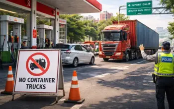 Pengisian BBM Truk Kontainer, Dialihkan ke Lingkar Luar