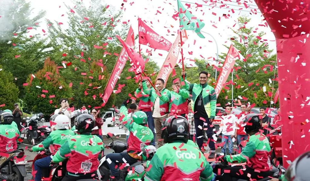 Peluncuran kolaborasi Telkomsel dengan Grab di Makassar, Kamis (12/3/20266). (©Telkomsel Makassar)